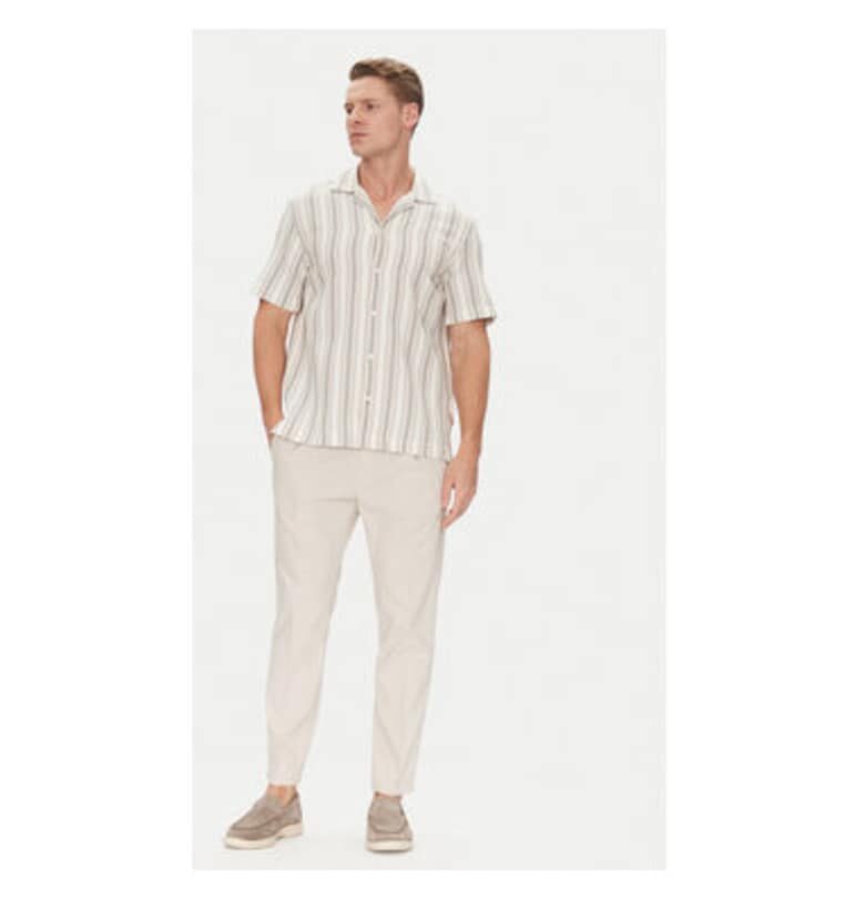 Мъжка риза  10019537 30045991 - памук - бежово - Бежов joop jeans