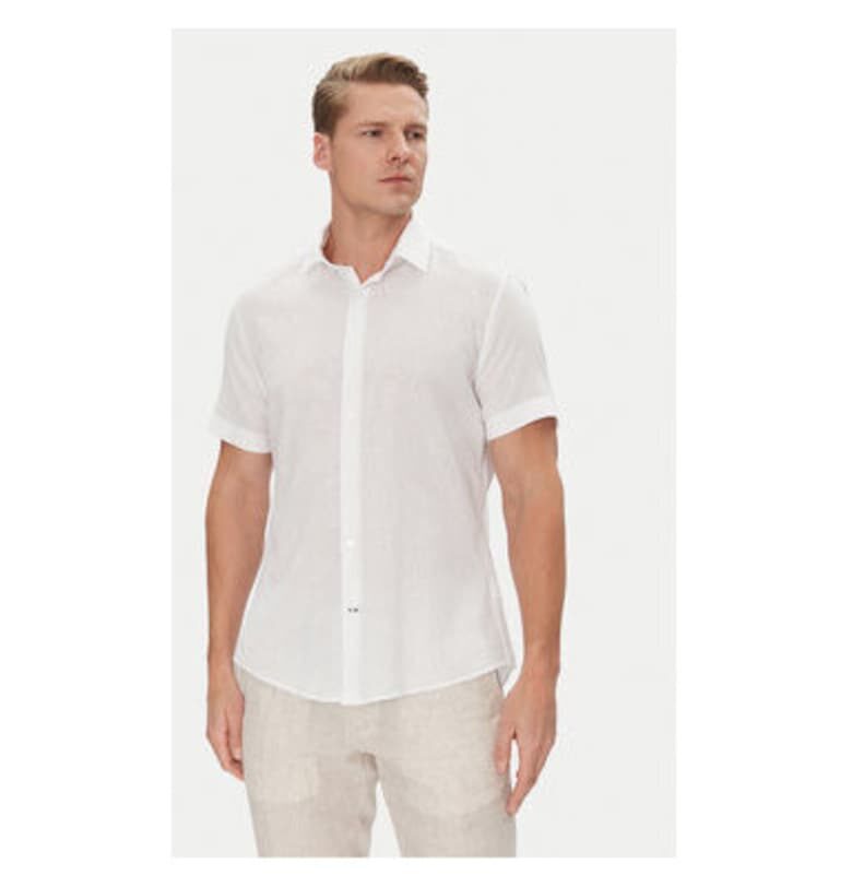Мъжка риза  10019745 30047056 - памук/лен - екрю - Екрю Joop