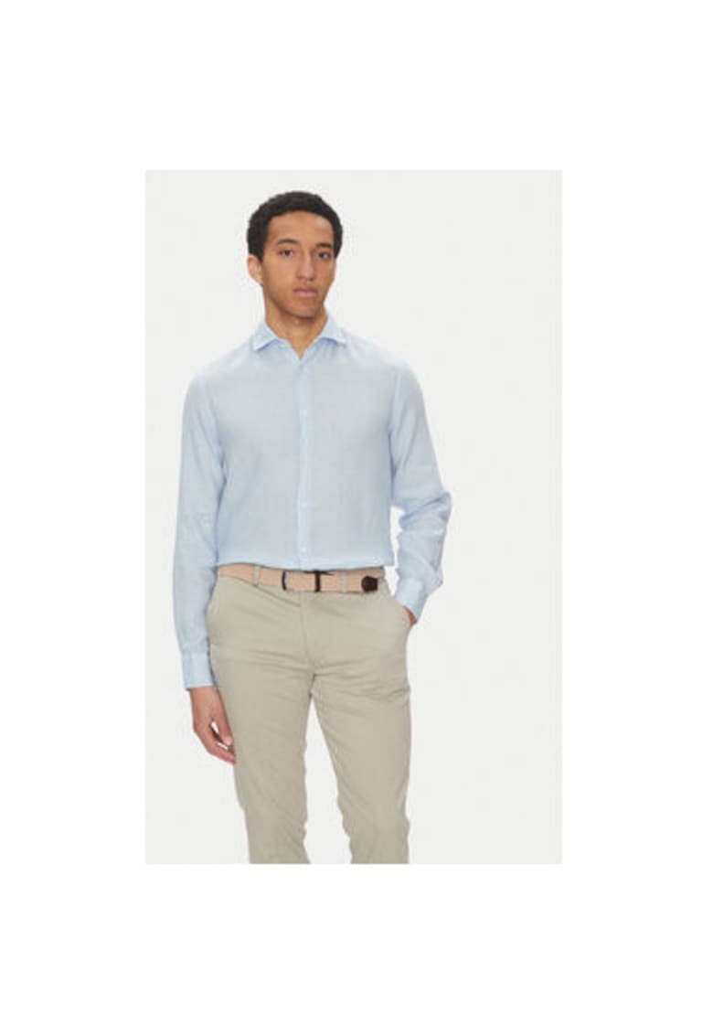 Мъжка риза 25413180CF - лен - светлосин - Светлосин Paul Shark