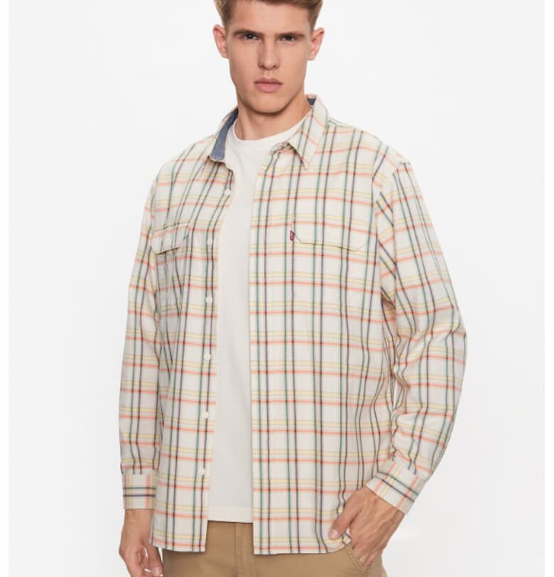 Мъжка риза -  303342418 - Памук - Бежов Levis