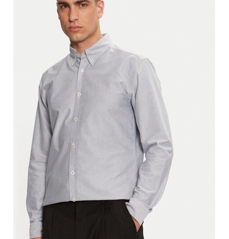 Мъжка риза -  304237669 - Памук - Син - Син BOSS