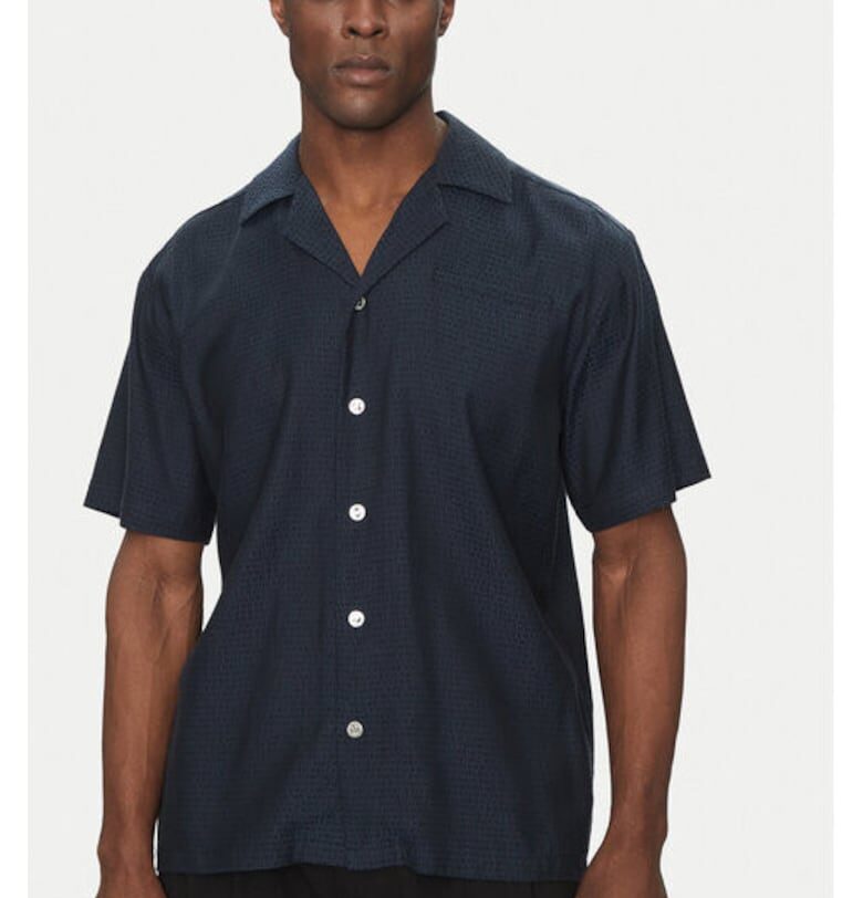 Мъжка риза -  305348081 - Вискоза/Памук - Синя - Син Richmond x