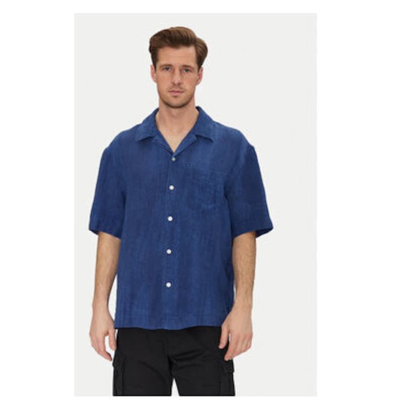 Мъжка риза  3250062 - Лен - Син - Син Gant