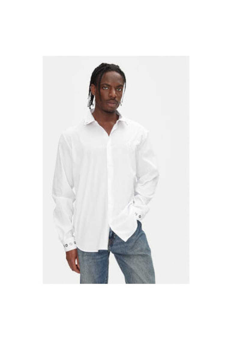 Мъжка риза 78OAL2A0 N0363 - Памук/Полиамид - Бяла - Бял JUST CAVALLI