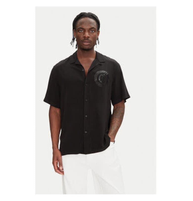 Мъжка риза  78OALY04 CNY10 - Вискоза - Черна - Черен JUST CAVALLI