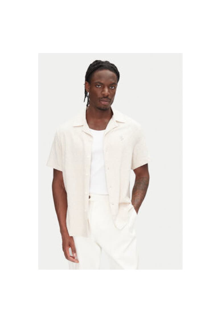 Мъжка риза 91799809978 - Лен/Вискоза - Екрю - Екрю FILLING PIECES