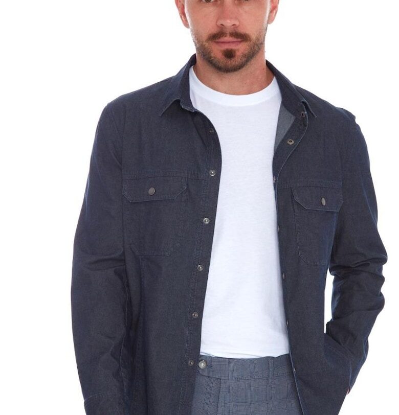 Мъжка риза -  Bluejack Overshirt 5986 - Синя W Wegener