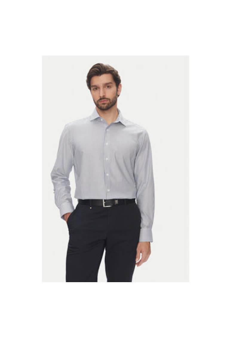 Мъжка риза C6 11004.0406 - памук - син - Син Pierre Cardin