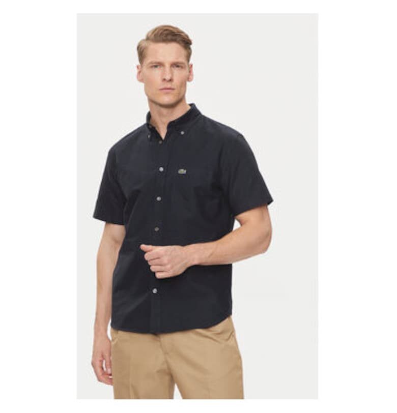 Мъжка риза  CH1917 - Органичен памук - Тъмносин - Тъмносин Lacoste