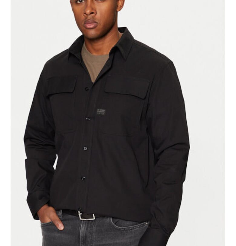 Мъжка риза - G Star Raw - 304710124 - Памук - Черен - Черен G-Star RAW