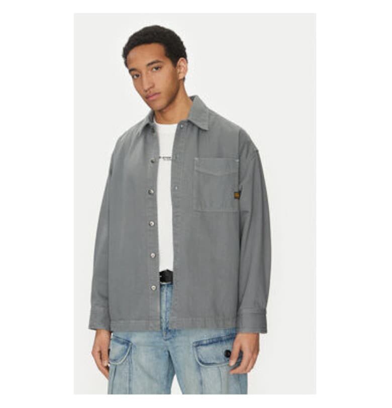 Мъжка риза G Star Raw - D23007-D300 - Памук/Рециклиран памук - Сив - Сив G-Star RAW