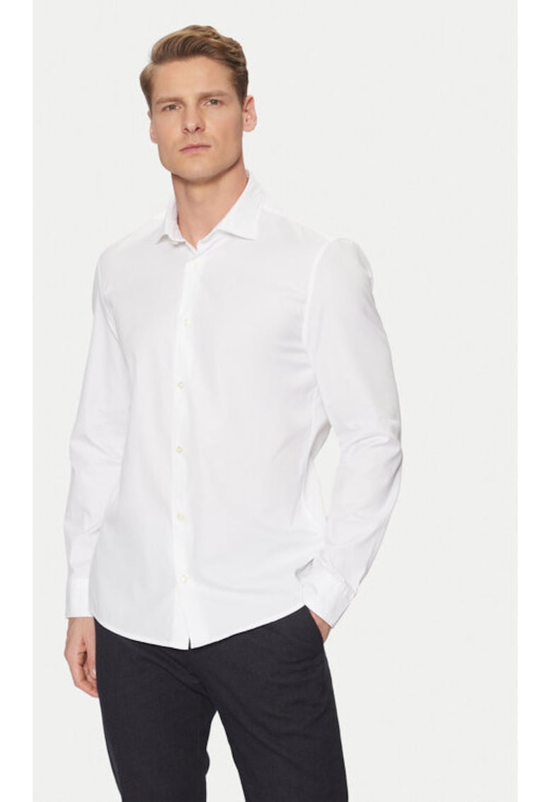 Мъжка риза - Marc O'Polo - 304824265 - Памук - Бяла - Бял marc o polo