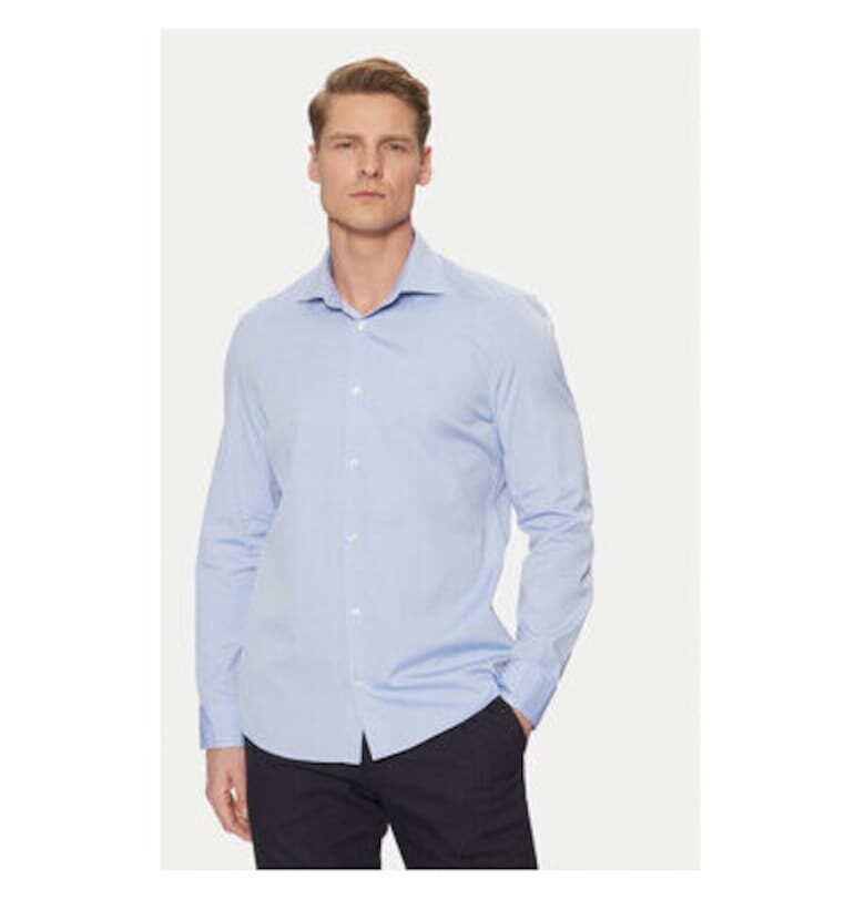 Мъжка риза - Marc O'Polo - 304824272 - Памук - Син - Син marc o polo