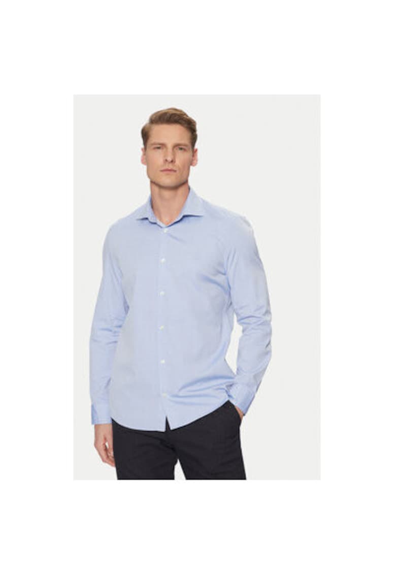 Мъжка риза - Marc O'Polo - 304824272 - Памук - Син - Син marc o polo