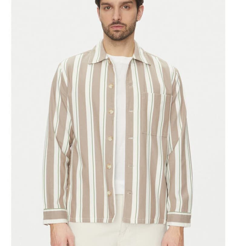 Мъжка риза - Marc O'Polo - 304865688 - Памук/Вискоза - Бежов - Бежов marc o polo