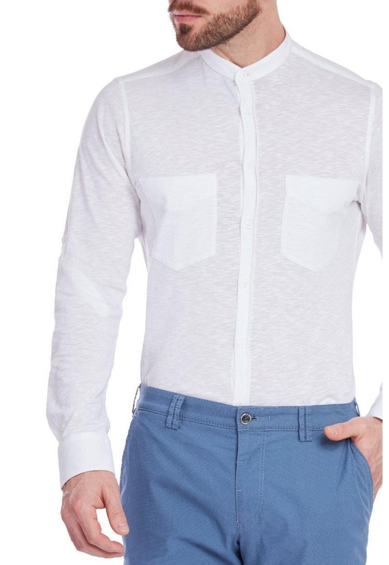 Мъжка риза - slim fit 5957 - бяла W Wegener