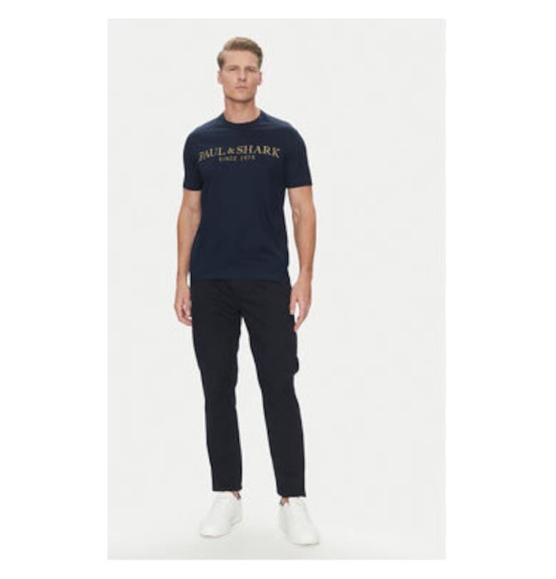 Мъжка тениска  24411020 - памук - тъмносиня Paul Shark