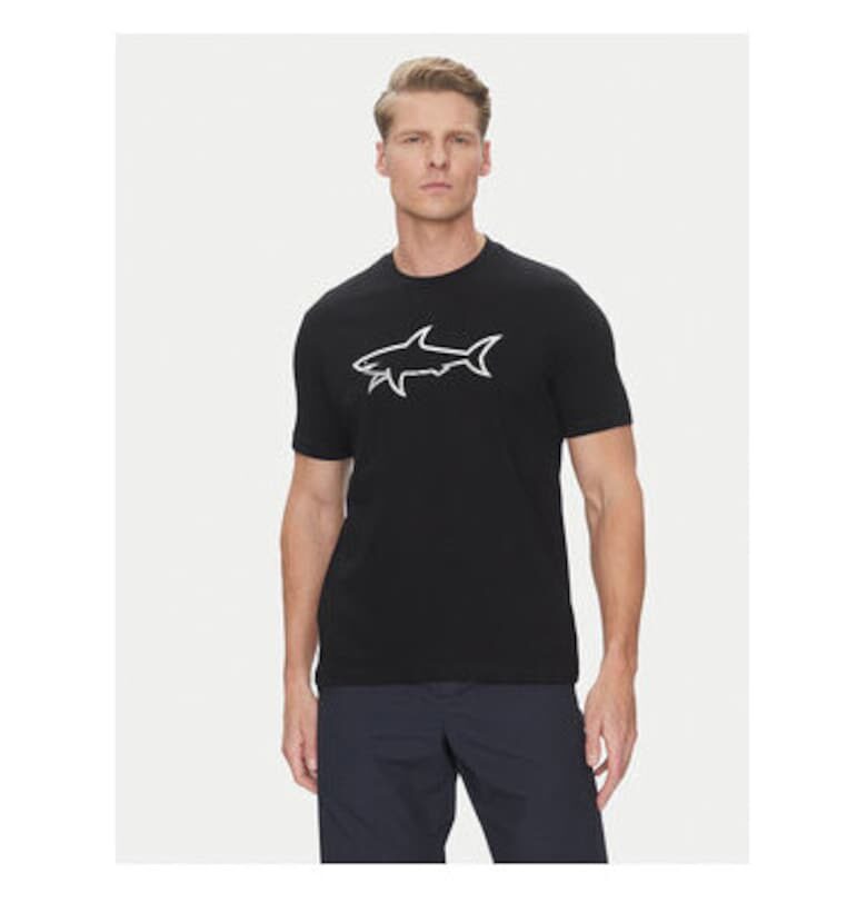 Мъжка тениска  25411078 - памук - черна Paul Shark