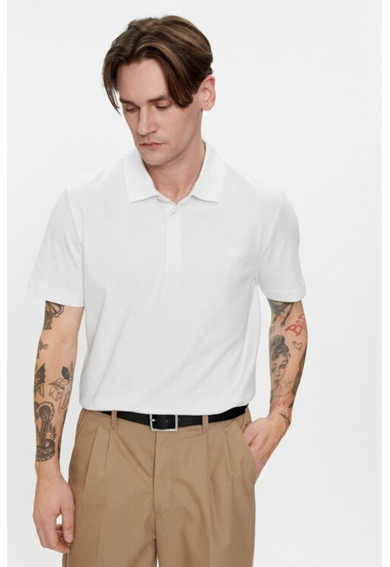 Мъжка тениска - 303667870 - Памук - Бяла - Бял Baldessarini