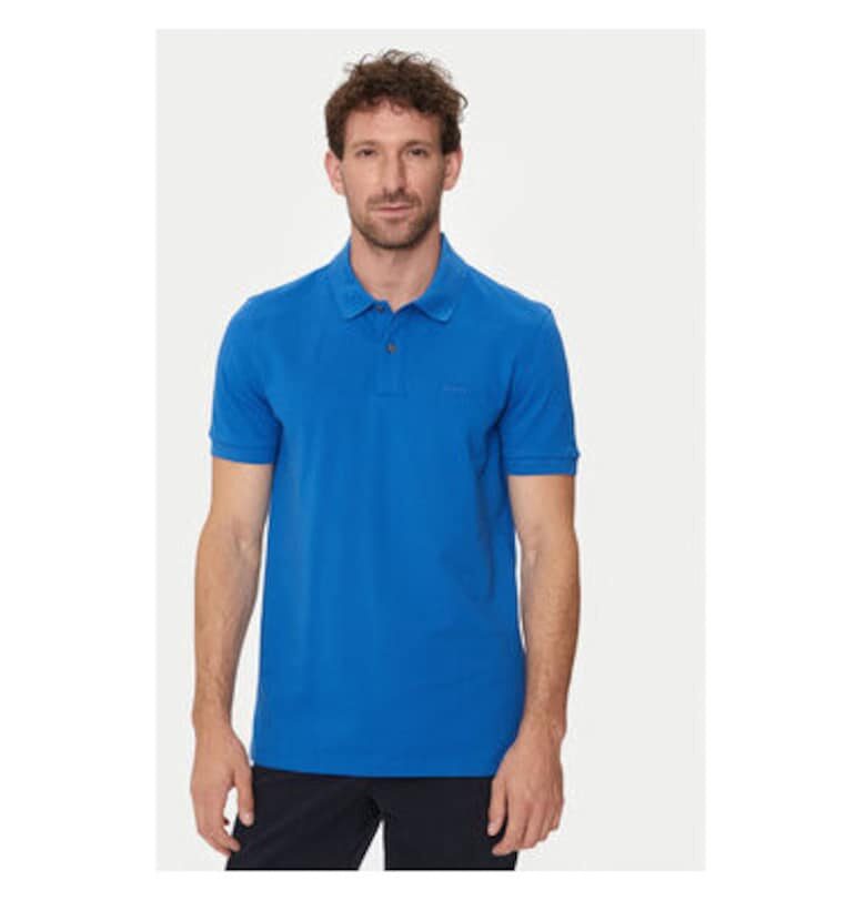 Мъжка тениска -  303671891 - Органичен памук/Памук - Синя - Син BOSS