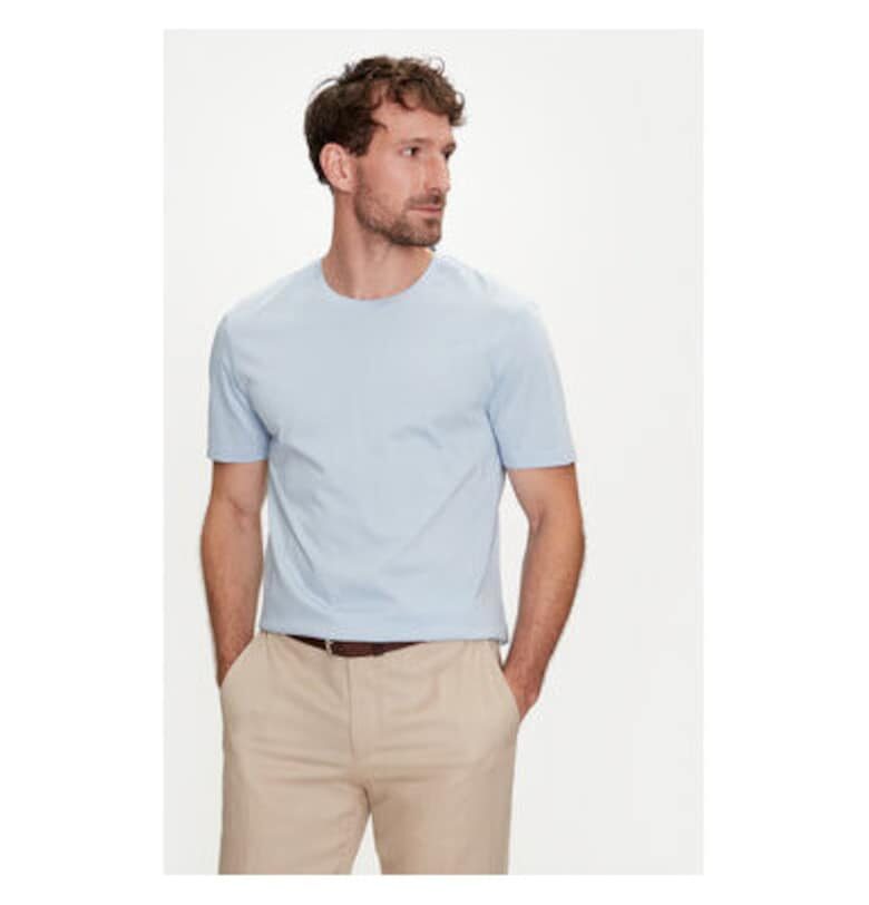 Мъжка тениска -  303672089 - Памук - Син - Син BOSS