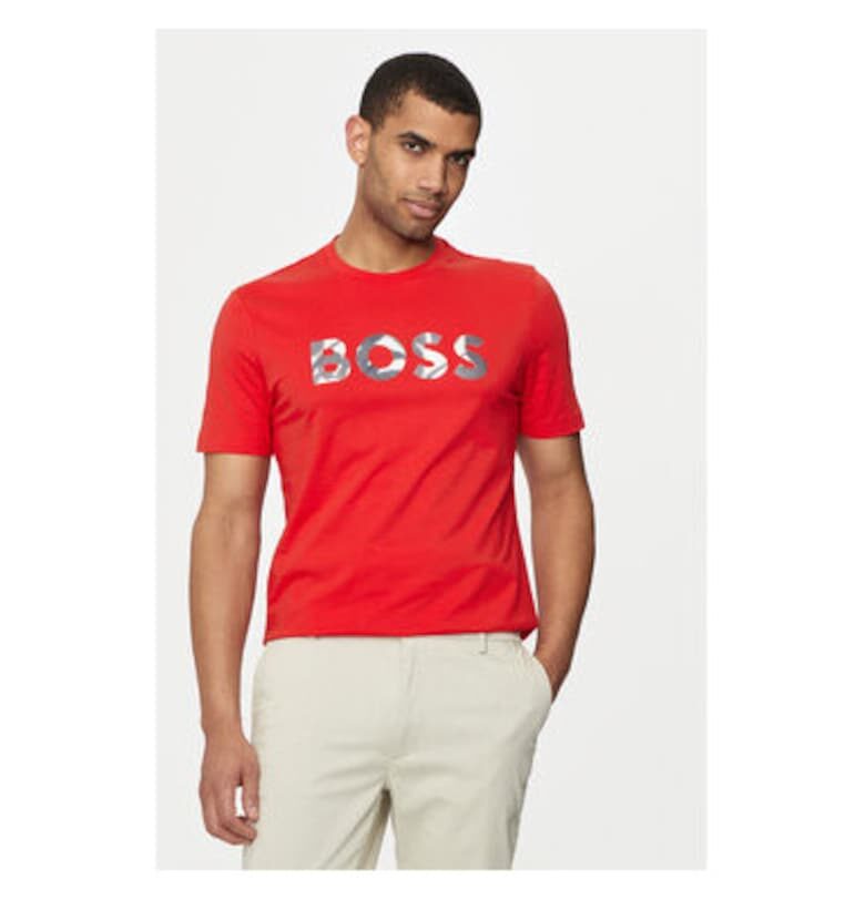 Мъжка тениска -  303675097 - Памук - Черен - Черен BOSS