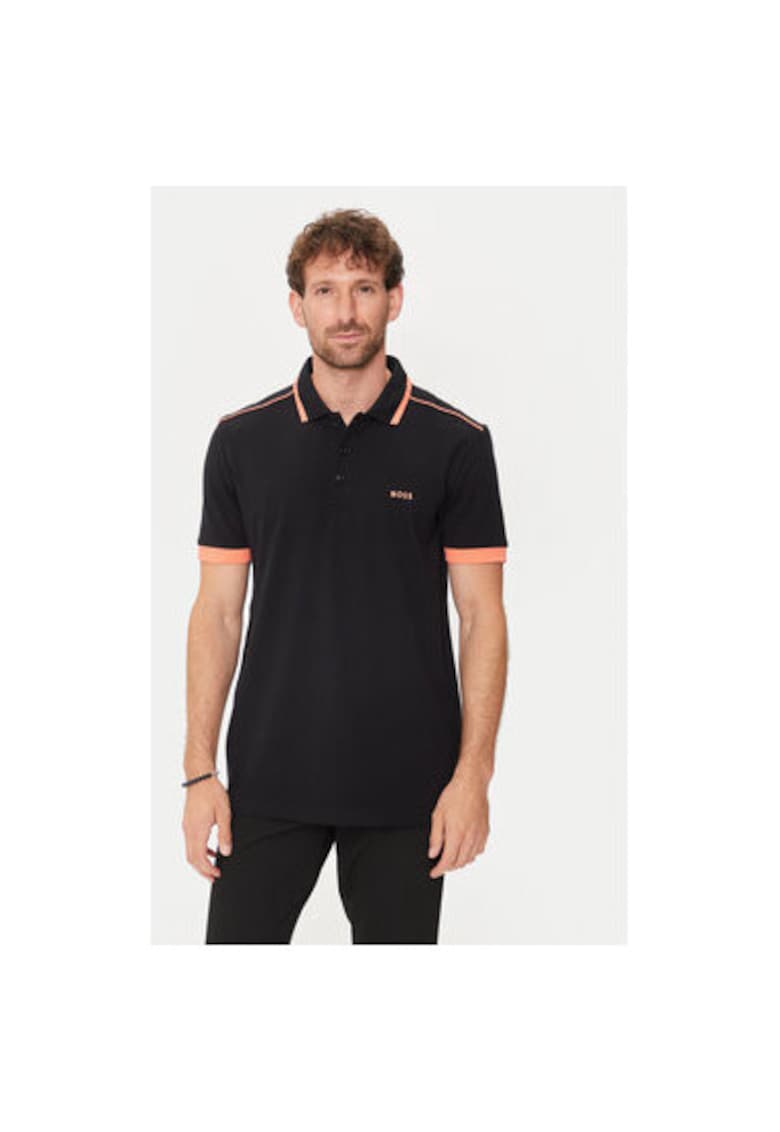 Мъжка тениска - 303677091 - Памук - Черен - Черен BOSS