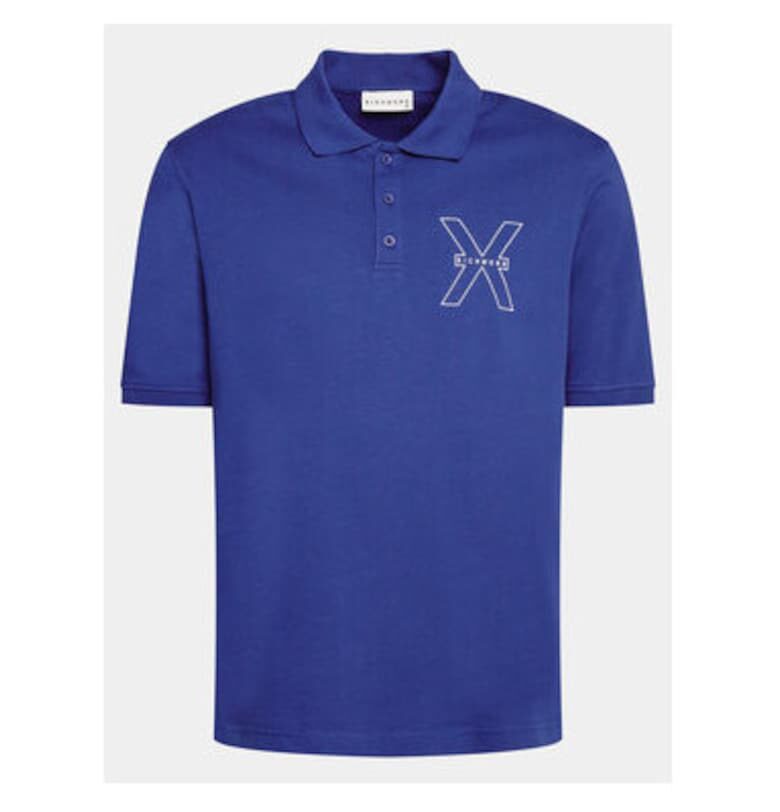 Мъжка тениска -  303885977 - Памук - Син - Син Richmond x