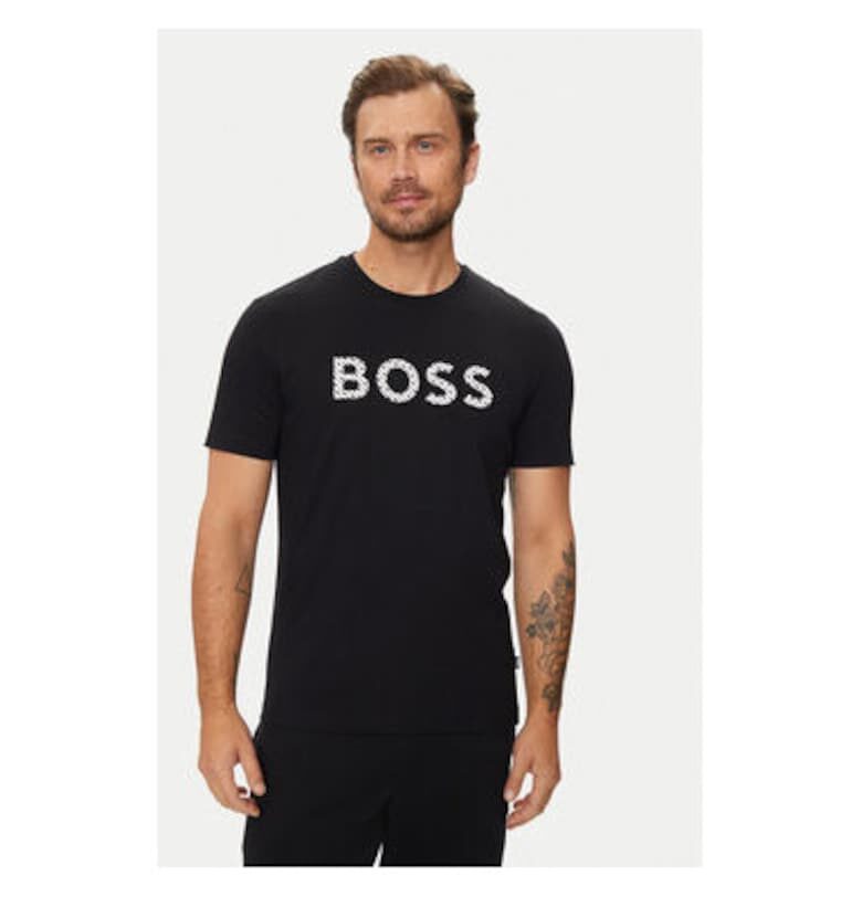 Мъжка тениска -  304018534 - Памук - Черен - Черен BOSS