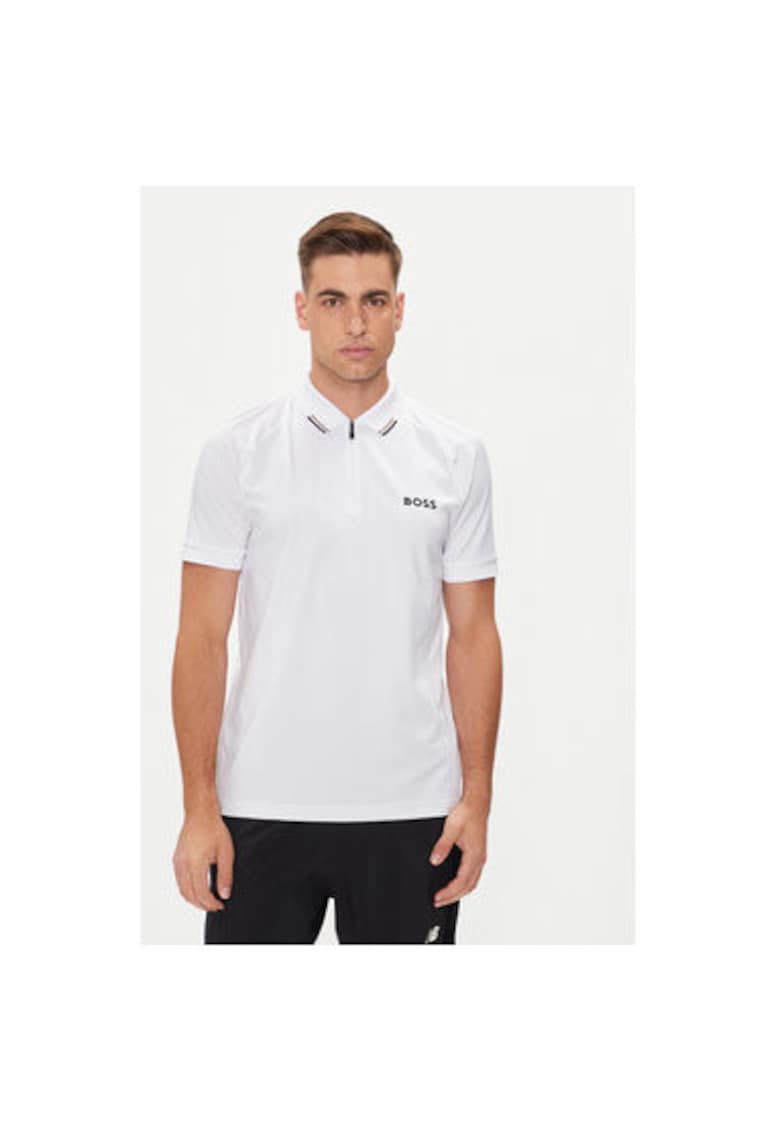 Мъжка тениска - 304020827 - Полиестер - Бяла - Бял BOSS