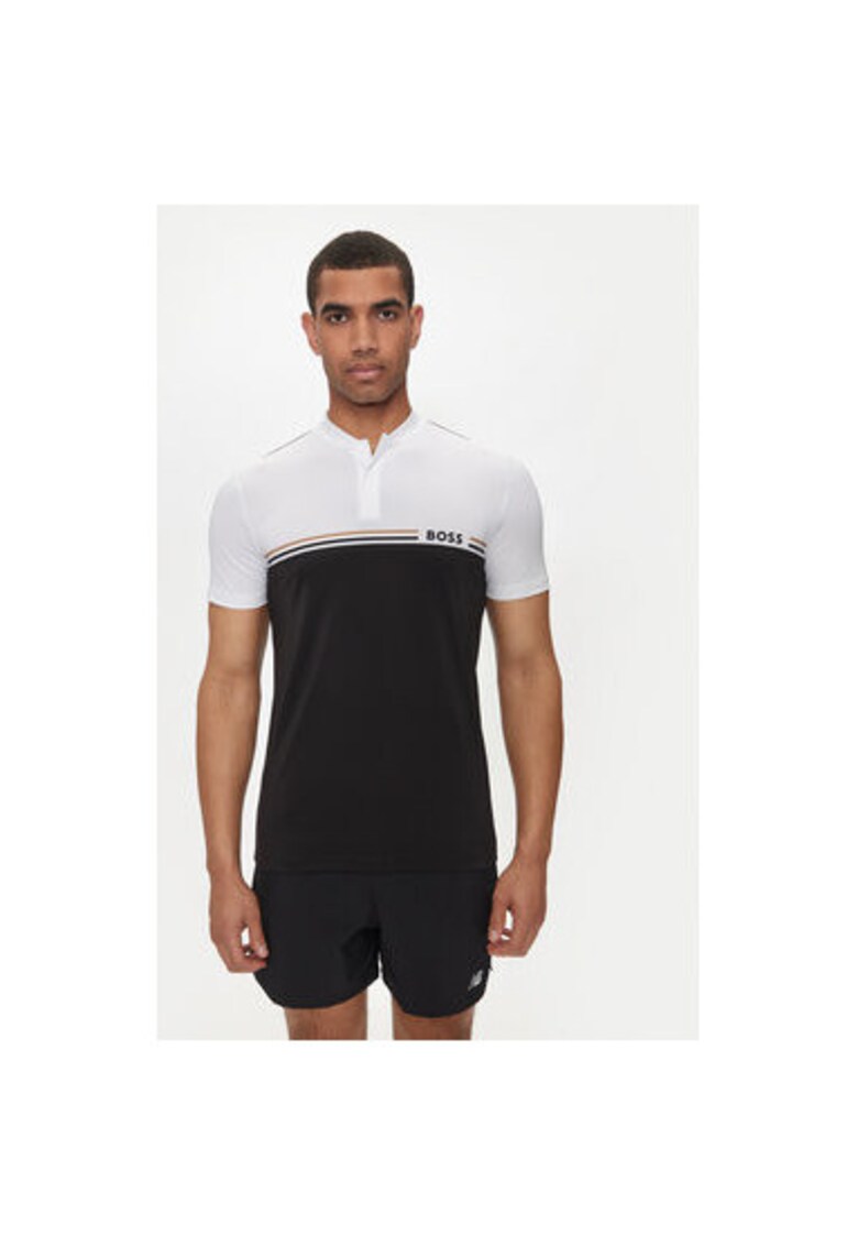 Мъжка тениска - 304020834 - Полиестер - Бяла - Бял BOSS