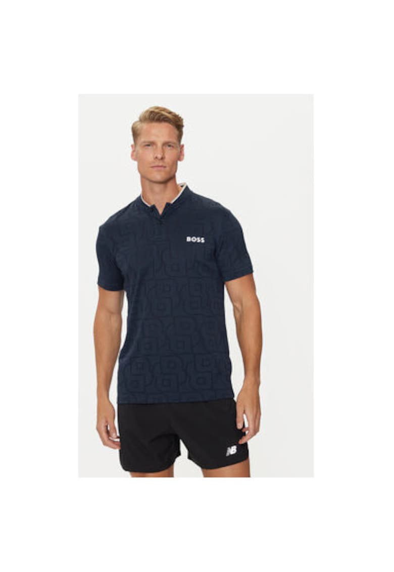 Мъжка тениска - 304020872 - Полиестер - Син - Син BOSS