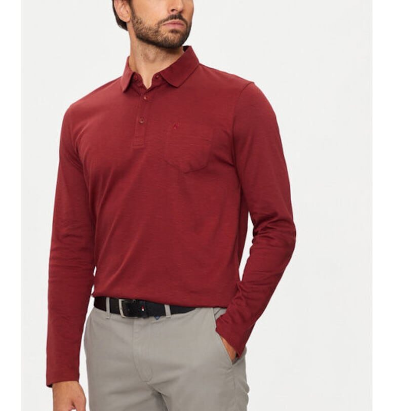 Мъжка тениска -  304463617 - Памук - Червен - Червен Pierre Cardin