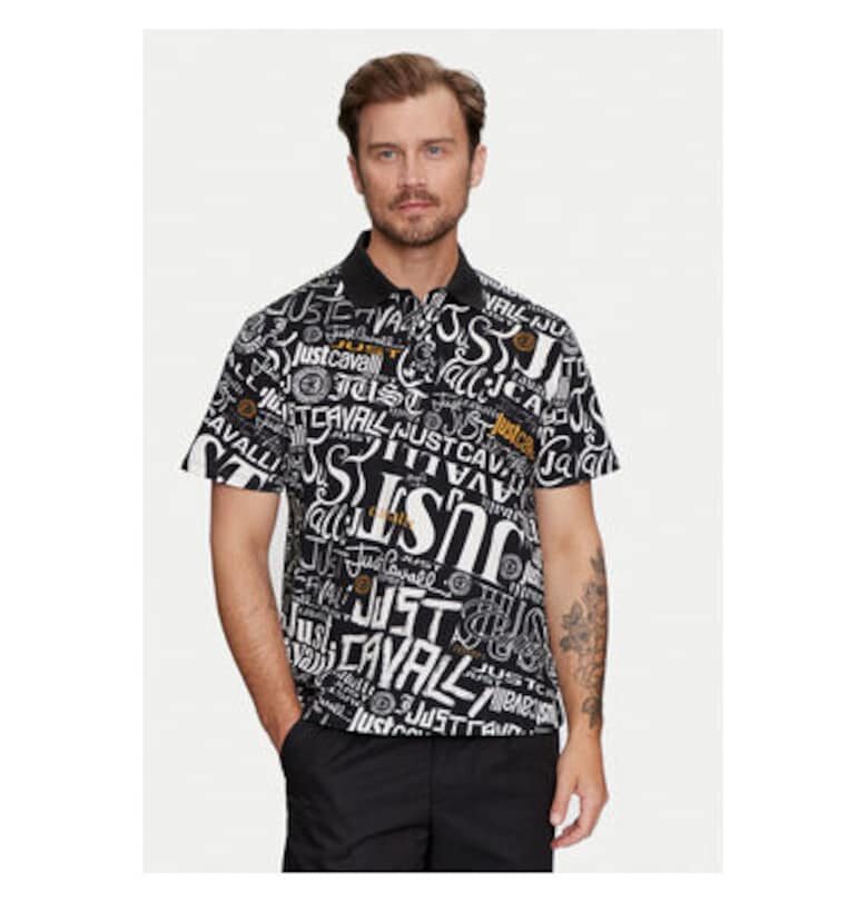 Мъжка тениска -  304494246 - Памук - Черен JUST CAVALLI