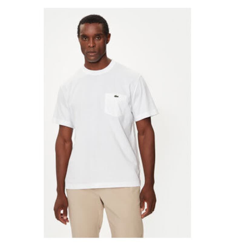 Мъжка тениска -  304585920 - Памук - Бяла - Бял Lacoste