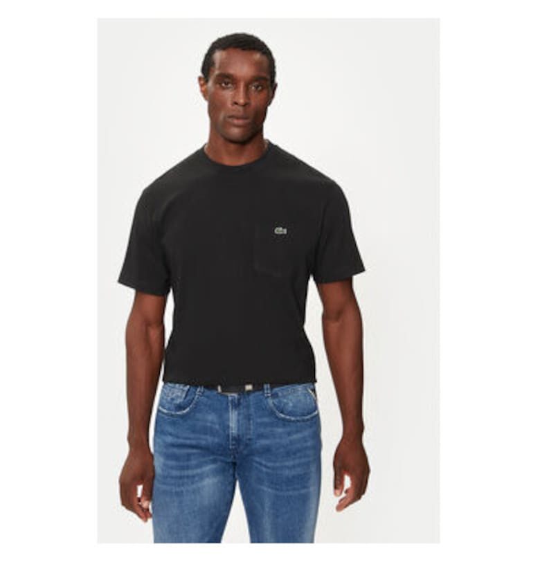 Мъжка тениска -  304585968 - Памук - Черен - Черен Lacoste