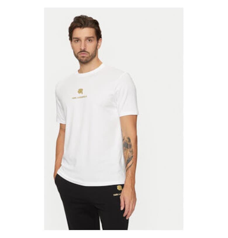 Мъжка тениска -  304612527 - Памук - Бяла - Бял Karl Lagerfeld
