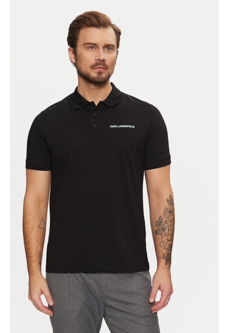 Мъжка тениска - 304612893 - Памук - Черен - Черен Karl Lagerfeld