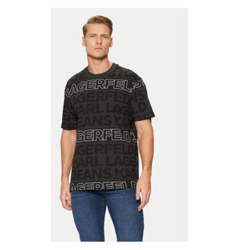 Мъжка тениска -  304613944 - Органичен памук - Черна - Черен Karl Lagerfeld