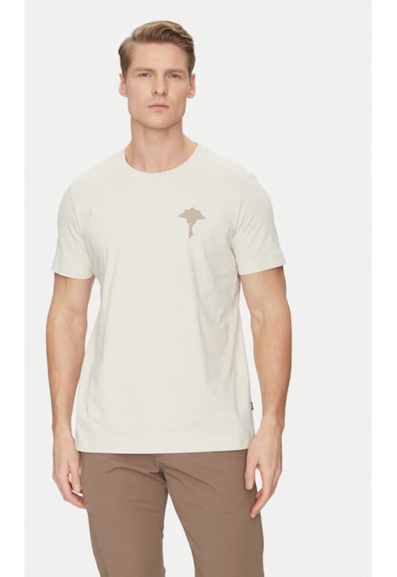 Мъжка тениска - 304687143 - Органичен памук - Бежов - Бежов Joop