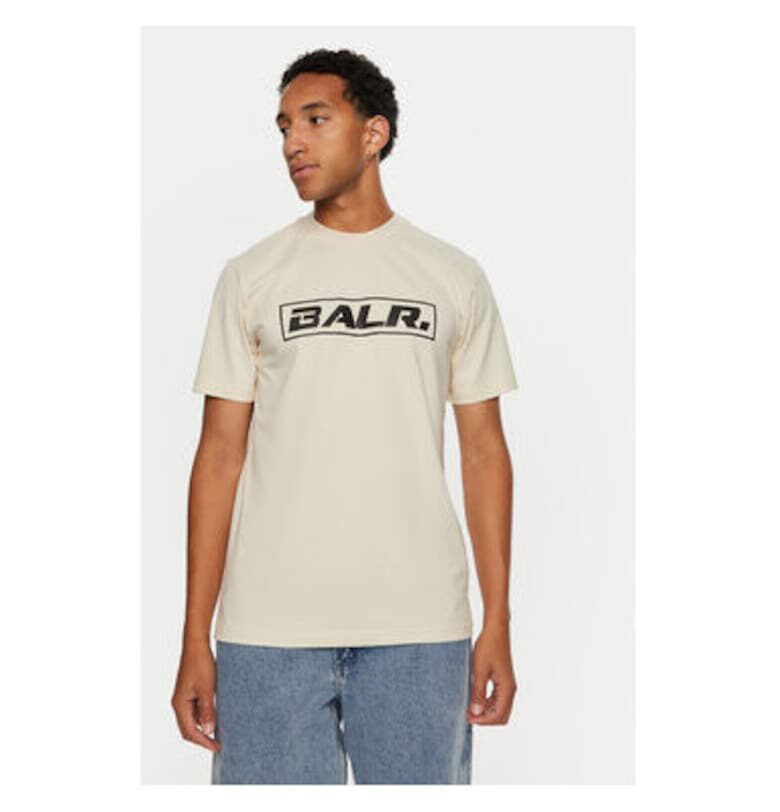 Мъжка тениска -  304734724 - Памук - Бежов - Бежов Balr