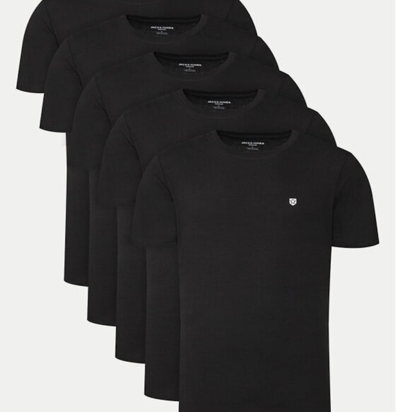 Мъжка тениска -  304907883 - Памук - Черен - Черен Jack and Jones
