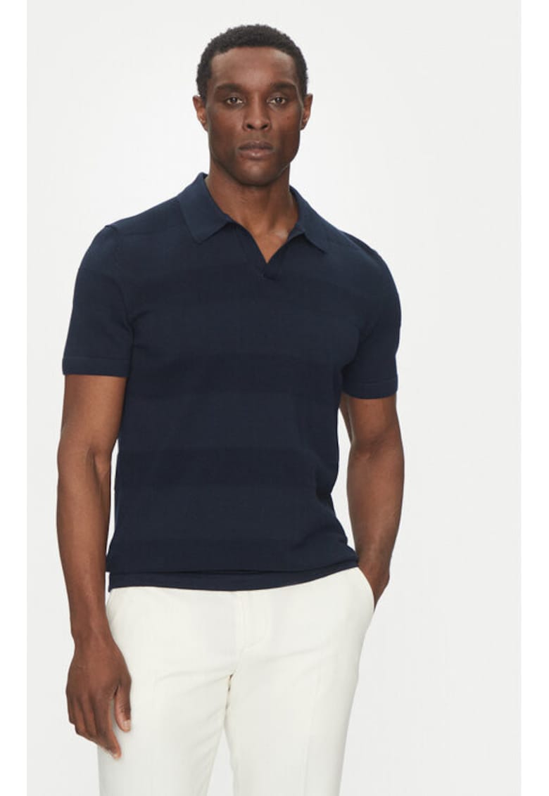 Мъжка тениска - 305100078 - памук - син - Син Hechter Paris