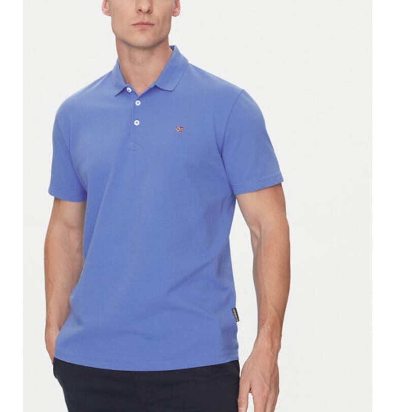 Мъжка тениска -  305102904 - Памук - Син - Син Napapijri