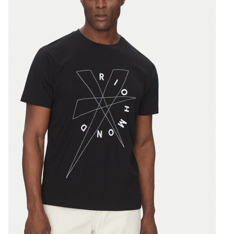 Мъжка тениска -  305347862 - Памук - Черен - Черен John Richmond