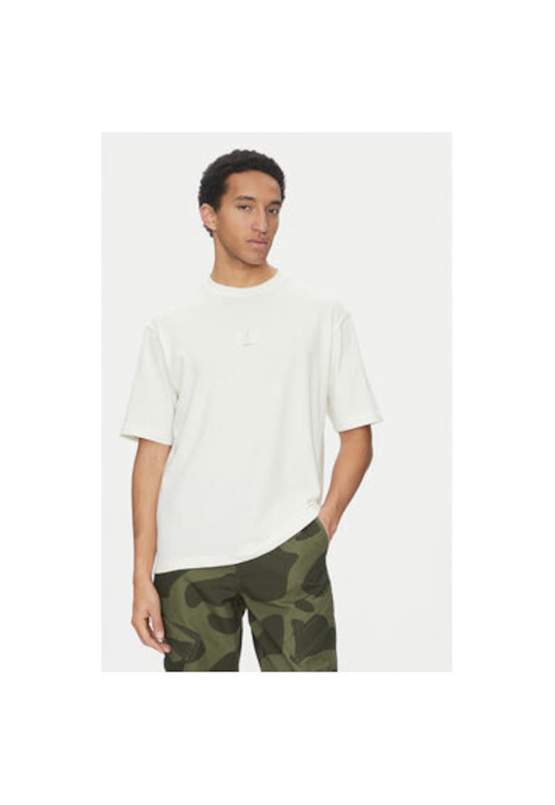 Мъжка тениска - 305365491 - Памук - Бежов Nike