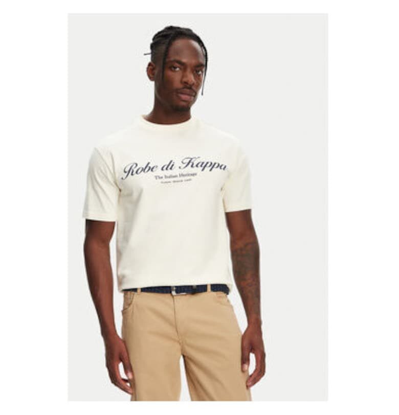 Мъжка тениска  61151CW - Памук - Екрю - Екрю Robe Di Kappa