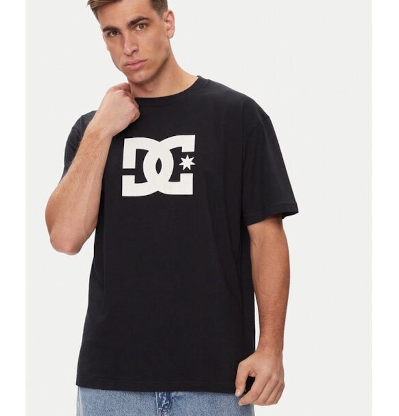 Мъжка тениска -  66001 - памук - черен DC