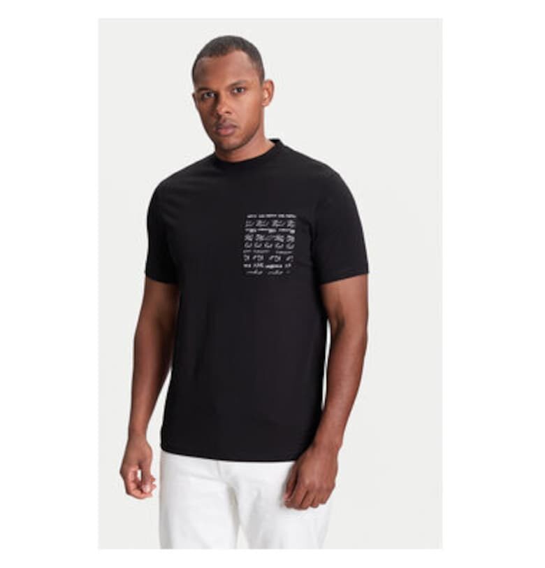 Мъжка тениска  755041 553225 - Памук - Черен - Черен Karl Lagerfeld