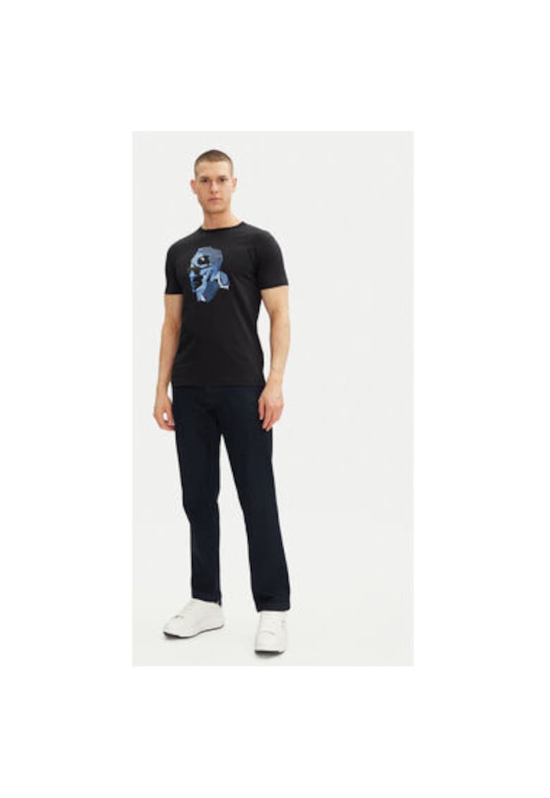 Мъжка тениска 755065 552241 - Органичен памук - Тъмносин - Тъмносин Karl Lagerfeld